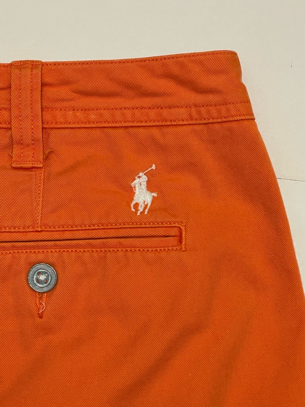 Polo Ralph Lauren Women's Classic Chino Orange Shorts Size 10 - Picture 10 of 10